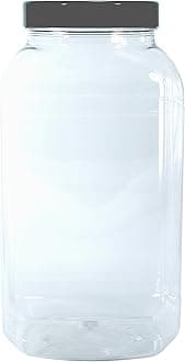 Britten & James Large Food Grade Plastic Jar with Black Lid