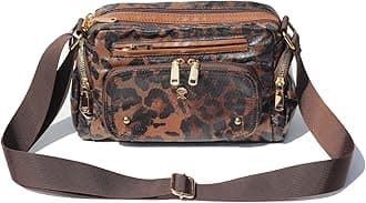 Women Fashion Tote Crossbody Handbags for Women Multi Pockets Shoulder Bag Nylon Travel Purse