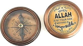 Islamic Gift for Men Women Kids | Qibla Compass - ALLAH Takwa Sunnah Muslim Gifts Idea Ramadan Eid Gift Birthday Salah Prayer Direction