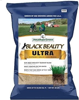 (10324) Black Beauty Ultra Grass Seed - Cool Season Lawn Seed (50 lb)