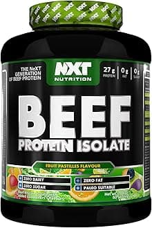 Beef Protein Isolate Powder - Protein Powder High in Natural Amino Acids - Paleo, Keto Friendly - Dairy and Gluten Free - Muscle Recovery | 1.8kg | Limited Edition: Fruit Pastilles