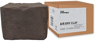 Premium Air Dry Clay, Gray, 5 lbs, All Natural Modeling Clay.