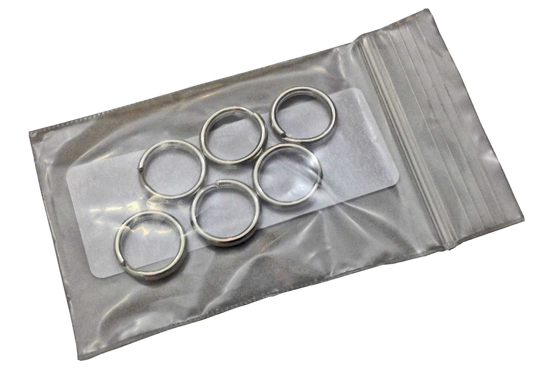 Split Round Camera Strap Rings Pkg/6 Steel 15mm