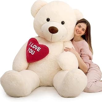 MaoGoLan Big Teddy Bear 6 Feet - I Love You Red Heart Giant Stuffed Animal - Huge Valentines Teddy Bear for Boyfriend,Wife,Lover - Valentine's Day, Anniversary, Birthday
