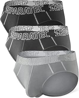 Men's Underwear Briefs Bamboo Rayon Breathable Tagless Underpants Dual Pouch Stylish Multicolours 3 Pack