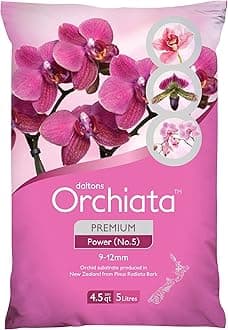 Orchid Bark, 100% Pure New Zealand Potting Mix - Classic 1/4in to 3/8in - for Superior Aeration, Flowering for Phalaenopsis, Vanda, Cattleya and houseplant Orchids (Formerly Besgrow)