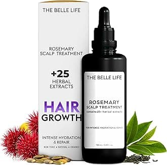 THE BELLE LIFE Rosemary Hair Oil Scalp Treatment inspired by THE INNATE LIFE, 100ml 3.4 fl oz Nourishes and Supports Fuller-Looking Hair with Organic Rosemary Oil