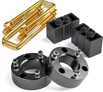 KSP Lift Kit for F150, 3" Front and 3" Rear Suspension Kit for 2004-2020 F150, 3 Inch Front Struct Spacers + 3 Inch Rear Lift Blocks Ford F150 Leveling Kit, Truck Body Lift Kit 3 Inch for F150 2WD 4WD