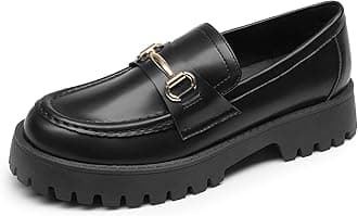 Loafers for Women Platform Chunky Penny Loafer Slip On Casual Dressy Business Shoes with Arch Support