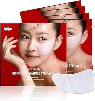 Mega Under Eye Masks (4 Pairs), Wrinkle Fit Eye Patch, Korean Eye Mask for Puffiness, Dark Circles, Bags Under Eyes,