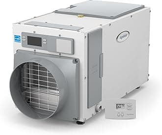 E080 Pro 80-Pint Whole-House Dehumidifier + Model 76 Wall Mount Control, Ideal for Basements, Crawlspaces, or Whole Houses up to 4,400 sq. ft.