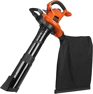 3-in-1 Electric Leaf Blower, Leaf Vacuum/Mulcher, Up to 250 MPH, Premium Disposable System, Corded, 12-Amp Handheld Lightweight Corded Electric Combo (BV6600)