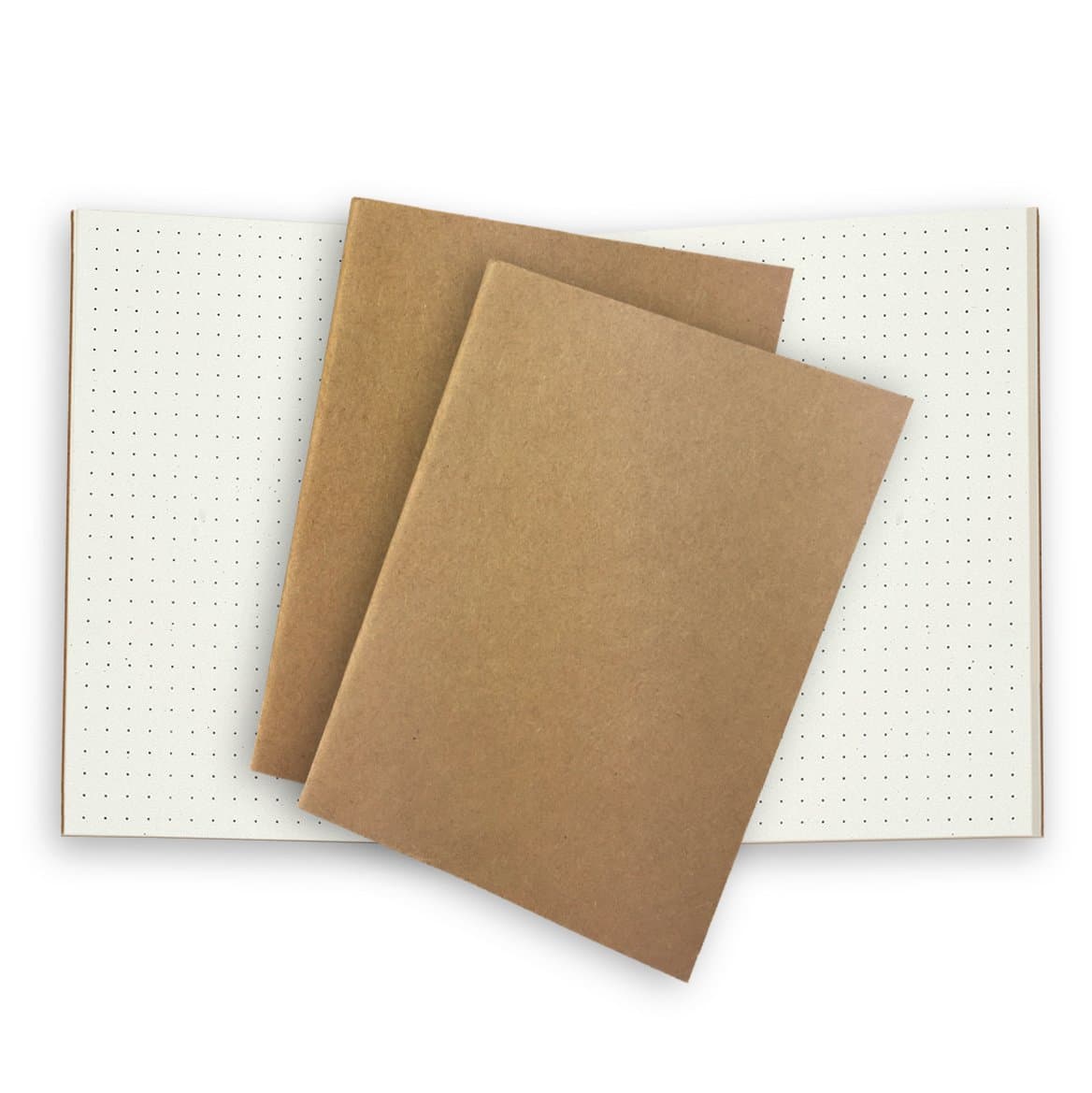 Dotted Notebook Paper Refills 3 Pack Cream Dot Grid Inserts for Small Refillable Travellers Leather Journals - 5" x 3.65". Replacement Thick Spare Dots Paper Insert Small TN Travel Diary
