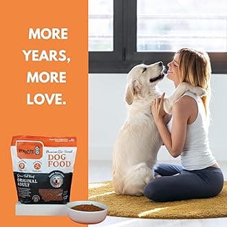 100% Human Grade Air Dried Dog Food 10 Ounce Sample - All Natural - USA Grass Fed Beef - Limited Ingredient - Grain Free - Dehydrated - Complete Meal or Topper Beef Flavor - 3 Day Trial Sample Bag