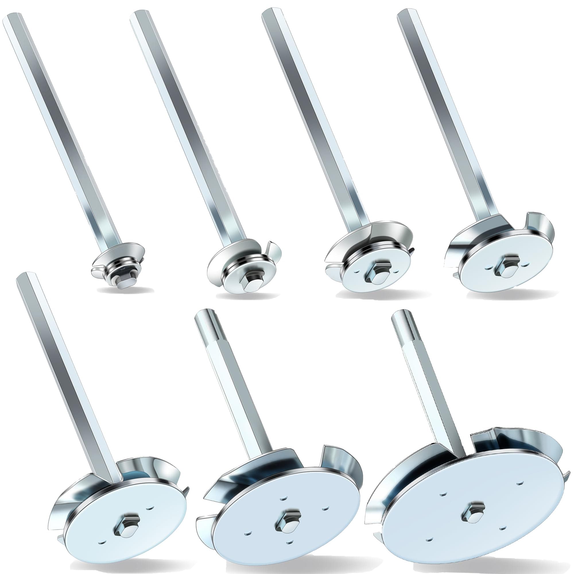 Dreyoo 7 Pcs PVC Fitting Socket Saver Set with 1/2 Inch, 3/4 Inch, 1 Inch, 1-1/2 Inch, 2 Inch, 3 Inch, 4 Inch Head, PVC Pipe Reamer for Removing SCH 40 from Hub, Fits 1/2'' Variable Speed Power Drill