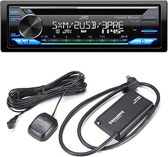 KD-T925BTS CD Receiver Featuring Bluetooth®, Front & Rear Dual USB, Sirius XM, Amazon Alexa, 13-Band EQ, Variable-Color Illumination, with SXV300v1 Satellite Radio Tuner