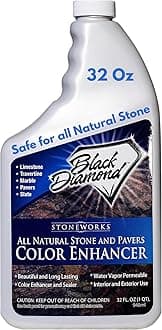 - Color Enhancer Sealer for All-Natural Stone and Pavers. Marble, Travertine, Limestone, Granite, Slate, Concrete, Grout, Brick, Block. (1-Quart)