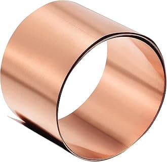 uxcell Copper Sheet Roll, Metal Foil Plate 1000mm x 50mm x 0.1mm