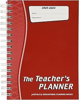 The Teacher's Planner 2023-24: A5, Red, 8 Period (TP7-R)