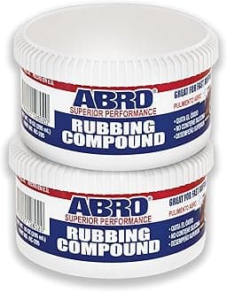 ABRO Superior Performance Rubbing Compound, 10 oz., Buffing Compound for Oxidized Finishes, Smooth, Reflect, Clean
