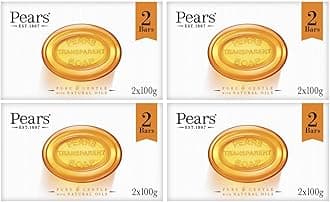 Pears Transparent Soap 2x100g, 4 pack (8 bars)
