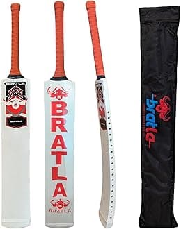 Cricket Bat for Tape Tennis Soft Ball - Lightweight Curved Profile | Powerful Strokes for Enhanced Performance | Adult Size, Lightweight Design