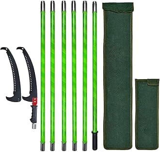 SUNORCHID Pole Pruning Saw 21 Feet Long Handle Adjustable Length, Tree Pruner Tree Loppers Long Reach for Palm Oak High Branches ;with Carry Bag and Sturdy Pole, Cuts Clean and Fast