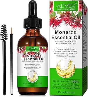 Monarda Oil,Monarda Essential Oil Skin Nourishing & Anti-aging, Promoting Hair Growth & Nail Health,Reduce Facial Acne, Relieve Skin Allergies & Itching, for All Skin Types