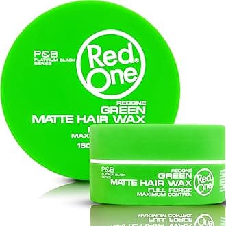 RedOne Hair Styling Matte Wax Green 150ml | Matte Look | No Shine l Wax | Ultra Hold | Men & Women Hair Wax | Coconut Scent | Maximum Control