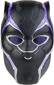 Marvel Legends Series Black Panther Premium Electronic Role Play Helmet with Light FX and Flip-Up/Flip-Down Lenses