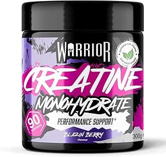 Creatine Monohydrate Powder 300g (90 Servings) – Pure Micronised Creatine Powder Supplement for Men & Women, Pre & Post Workout Strength, Muscle Growth & Recovery, Vegan – Blazin Berry