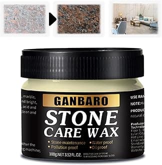 Granite Cleaner and Polish Care Wax - Restores Shine and Nourishes Stone Surfaces - Suitable for Granite Countertops and Quartz - Floor Wax for Long-lasting Brilliance 80g
