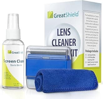 Universal Screen Cleaning Kit, Microfiber Cloth + 2 Sided Brush + Non-Streak Solution Spray [for TV, Laptops, PC Monitors, Smartphones, Tablets, Camera, Keyboard and Other Electronics]