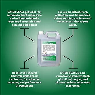 Opus CATER-SCALE Acid Descaler 1 x 25L - Provides Fast Removal of Hard Water Scale and Deposits, Designed for Use on Stainless Steel, Glass and Copper Vessels