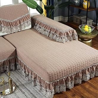 OKJK Sofa Slipcovers,Sofa Cushion Non-Slip Modern Home Sofa Cover Four Seasons Universal@Bean Paste_90*240Cm(1Pcs)