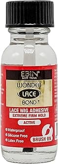 EBIN NEW YORKWonder Lace Clear Bond Extreme Frim Hold 0.5oz/ 15ml - No Residue Improved Formula Easy to Apply Fast Drying Waterproof Latex Free Perspiration Resistant