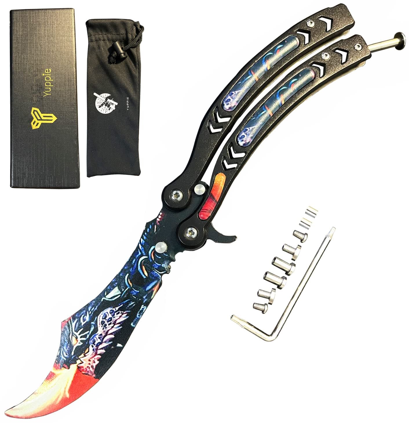 Multifunctional Tool with Spring Loaded Latch and Extra Screw Bag, Screwdriver Spaner Ultra-Lightweight Ball Bearing Durable Crowbar Multitool Bottle Opener