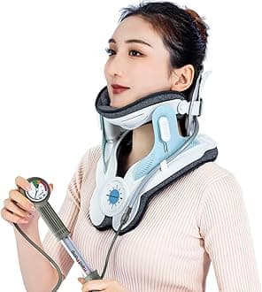 Twinklepoch Cervical Neck Traction Device with 3 Power Traction and 8 Built-in Airbag Support, Neck Pain Relief and Relaxation