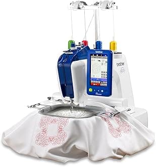 Brother Persona PRS100 Single Needle Embroidery Machine with 4-Spool Thread Stand and Free Arm Embroidery