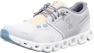 ON Women's Cloud 5 Push Sneakers, Glacier/Undyed White, 9.5