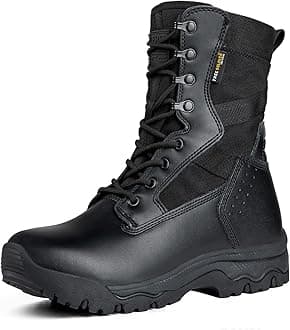 FREE SOLDIER Men's Hunting Boots Tactical Combat Military High Top Boots for All Terrain for Hiking, Work