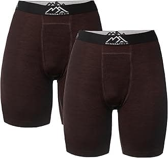 Merino.tech Merino Wool Boxer Briefs Men - Merino Wool Underwear Breathable Dry Fit Comfy Sports Base Layer for Men