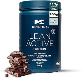 – Sports Lean Active Protein Powder - Smooth Chocolate Flavour | 16g Protein/Serve, 36 Servings/900g Pack | High in Fibre & Protein with Green Tea Extract | Low in Fat & Sugar | Easy Mixability