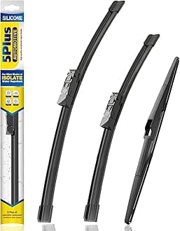 5 PLUS® Silicone Windshield Wipers Replacement for 2016 2017 2018 2019 2020 2021 2022 2023 Toyota CHR Wiper Blades(Set of 3),Automotive Replacement Windshield Wiper Blades For My Car-26"/16"/14"