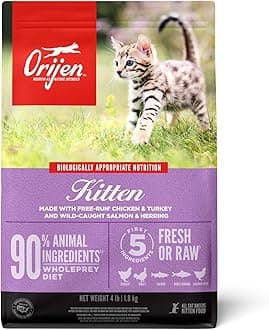 Dry Kitten Food, Grain Free Food for Kittens, with WholePrey Ingredients, 4lb