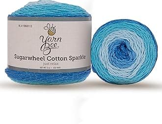 Yarn Bee 3 - Light – Soft Skein – 335 Yards of Cotton Yarn for Crocheting Blankets, Hats, & More – Craft Supplies for Handcrafting, Just Relax
