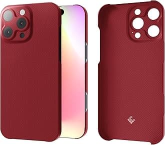 Latercase | Compatible with iPhone 16 Pro Max | Crimson | Durable iPhone 16 Pro Max Phone Case | 0.6mm Thin Aramid Fiber, 10 Grams, Precision Lasercut, Full Camera Protection, Nonslip Matte Finish