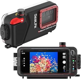 SeaLife SportDiver Ultra Underwater Smartphone Scuba Housing – Dive to 130', Waterproof Photography, Easy Camera Controls, with Leak Alarms, Fits Most Phones