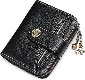 SENDEFN Purses for Women Genuine Leather Small Bifold Compact Womens Wallet with RFID Protection