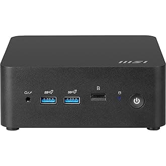 MSI Cubi NUC 13MQG Intel Core i7 1365U vPRO Desktop PC, NUC, SFF, Mini Computer, HTPC, (16GB RAM, 1TB Storage, Windows 11 PRO), vPRO/Intel Graphics/DDR5/Dual ThunderBolt 4/Dual HDMI/Dual LAN/WiFi 6E